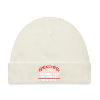 Fachkraft Speiseeis Design für stolze Handwerker - Baby Premium Organic Mütze - Naturweiß - Vorne