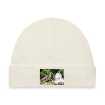 Wasserfall in Vietnam - Baby Premium Organic Mütze - Naturweiß - Vorne