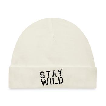 Stay Wild - Baby Premium Organic Mütze - Naturweiß - Vorne