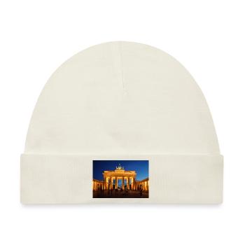 Brandenburger Tor - Baby Premium Organic Mütze - Naturweiß - Vorne