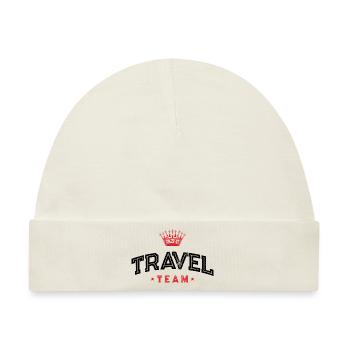 Travel Team - Baby Premium Organic Mütze - Naturweiß - Vorne