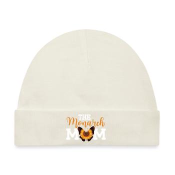Die Monarch Mom - Baby Premium Organic Mütze - Naturweiß - Vorne
