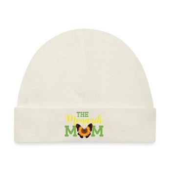 Die Monarch Mom - Baby Premium Organic Mütze - Naturweiß - Vorne