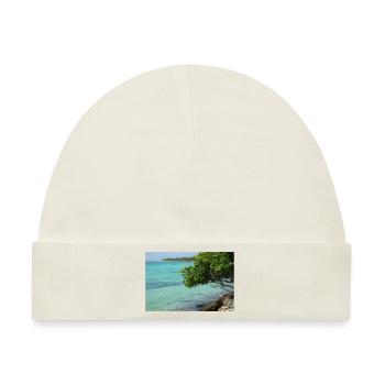 FEIERTAG. ES LEBE DER URLAUB. FEIERTAG. MEER - Baby Premium Organic Mütze - Naturweiß - Vorne