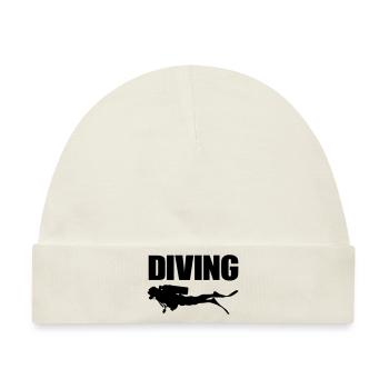 Diving - Baby Premium Organic Mütze - Naturweiß - Vorne