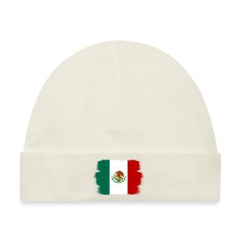Mexiko Flagge Mexikanische Fahne Mexico Südamerika - Baby Premium Organic Mütze - Naturweiß - Vorne
