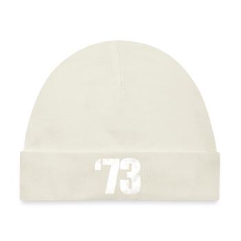 '73 in the pleasure groove - Baby Premium Organic Mütze - Naturweiß - Vorne