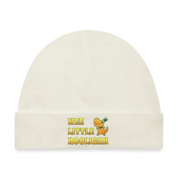 Wee Lil Hooligan Kinder St Patrick s Day Jungen Mädchen - Baby Premium Organic Mütze - Naturweiß - Vorne