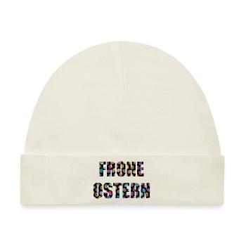 FROHE OSTERN - Baby Premium Organic Mütze - Naturweiß - Vorne