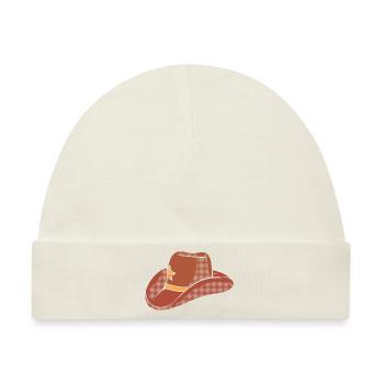 Cowboy Hat Jockey - Baby Premium Organic Mütze - Naturweiß - Vorne