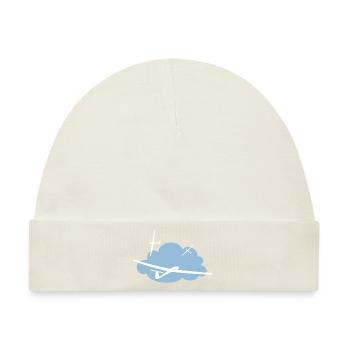 Segelflugzeuge in der Thermik - Segelflieger - Baby Premium Organic Mütze - Naturweiß - Vorne