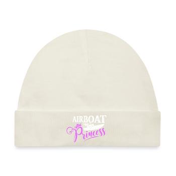 Airboat Princess Propeller Swamp Air Boat Hydropla - Baby Premium Organic Mütze - Naturweiß - Vorne