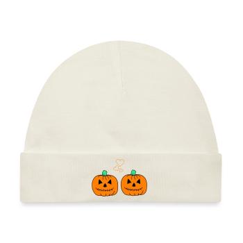 pumpkin love - Baby Premium Organic Mütze - Naturweiß - Vorne