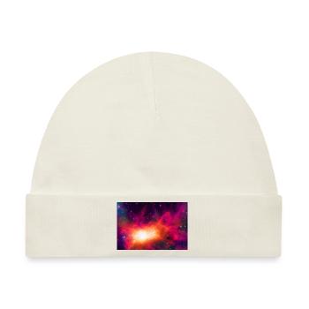 Kosmischer Nebel im Weltraum 1 - Baby Premium Organic Mütze - Naturweiß - Vorne