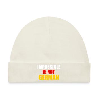 impossible is not german - Deutschland - Baby Premium Organic Mütze - Naturweiß - Vorne
