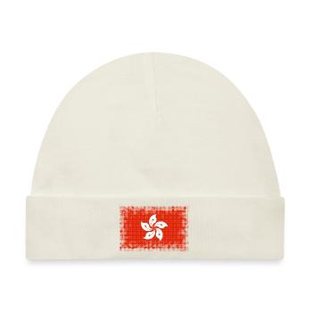 Flagge für Hongkong Hongkong Land - Baby Premium Organic Mütze - Naturweiß - Vorne