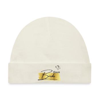 Braut Gold-Team Braut - Baby Premium Organic Mütze - Naturweiß - Vorne