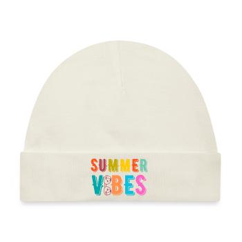 Sommerliche Vibes - Baby Premium Organic Mütze - Naturweiß - Vorne