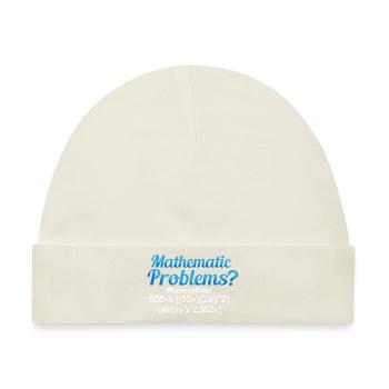 Mathe Mathematik Lehrer Student Wissenschaft - Baby Premium Organic Mütze - Naturweiß - Vorne