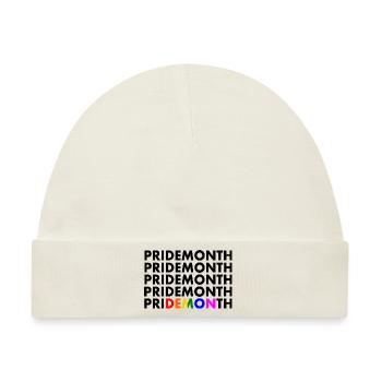pride month demon - Baby Premium Organic Mütze - Naturweiß - Vorne