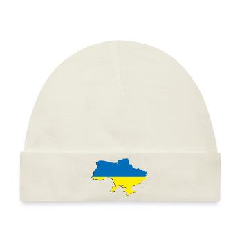 Ukraine - Baby Premium Organic Mütze - Naturweiß - Vorne