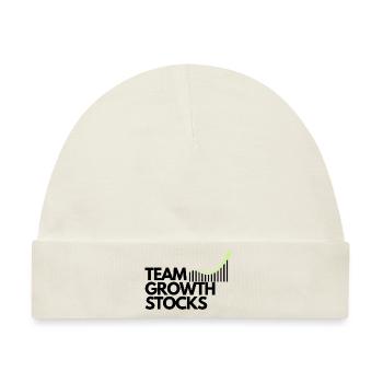 TEAM GROWTH STOCKS - Baby Premium Organic Mütze - Naturweiß - Vorne