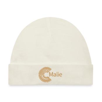 Für Malie - Baby Premium Organic Mütze - Naturweiß - Vorne