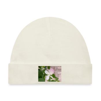 Kapernstrauch auch Flinders-Rose Capparis spinosa - Baby Premium Organic Mütze - Naturweiß - Vorne