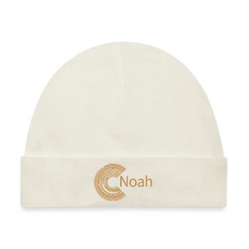 Für Noah - Baby Premium Organic Mütze - Naturweiß - Vorne