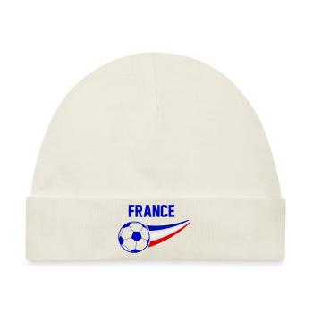 france soccer - Baby Premium Organic Mütze - Naturweiß - Vorne