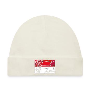 Land für Monaco Monaco Flagge - Baby Premium Organic Mütze - Naturweiß - Vorne