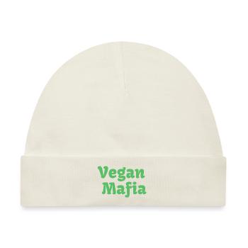 Vegane Mafia - Baby Premium Organic Mütze - Naturweiß - Vorne