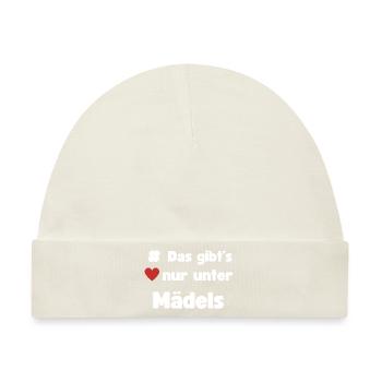 # Das gibt's nur unter Mädels Stammtisch Feiern - Baby Premium Organic Mütze - Naturweiß - Vorne
