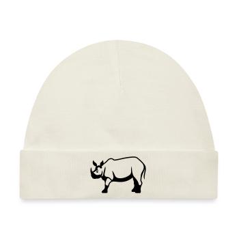 Nashorn - Baby Premium Organic Mütze - Naturweiß - Vorne