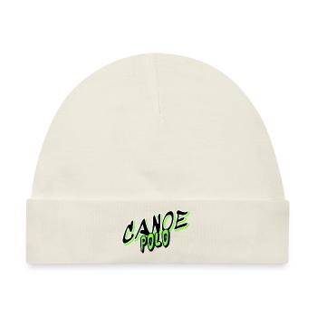 Canoe Polo Graffiti Slogan - Baby Premium Organic Mütze - Naturweiß - Vorne