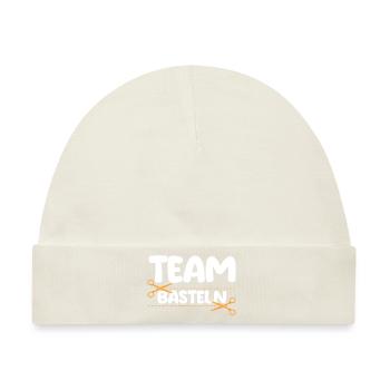 Bastler Bastelunterricht Basteln - Baby Premium Organic Mütze - Naturweiß - Vorne