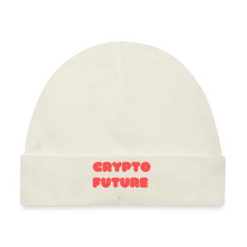 Krypto Zukunft - Baby Premium Organic Mütze - Naturweiß - Vorne