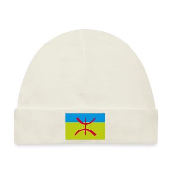 Berber-Amazigh-Flagge Algerien - Baby Premium Organic Mütze - Naturweiß - Vorne