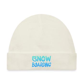 snowboarding - Baby Premium Organic Mütze - Naturweiß - Vorne