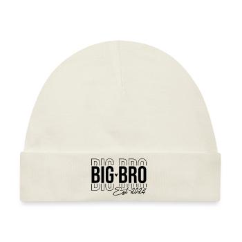 Big Bro Est 2024 Big Brother Geschenk - Baby Premium Organic Mütze - Naturweiß - Vorne