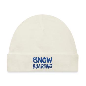 snowboarding - Baby Premium Organic Mütze - Naturweiß - Vorne