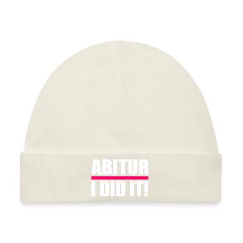 Abitur - Baby Premium Organic Mütze - Naturweiß - Vorne