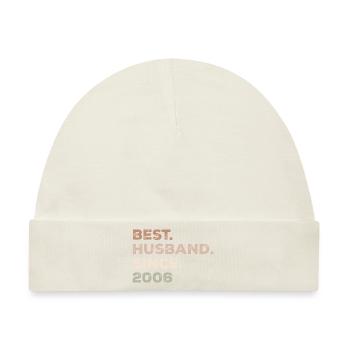 Bester Ehemann seit 2006 Geburtstagsgeschenk - Baby Premium Organic Mütze - Naturweiß - Vorne
