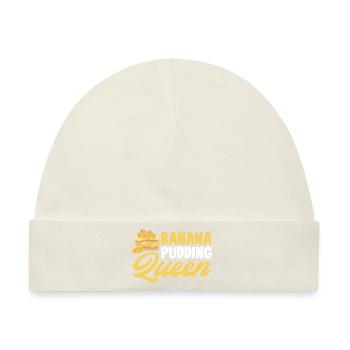 Banana Pudding Queen Confectioner Pastry Chef - Baby Premium Organic Mütze - Naturweiß - Vorne