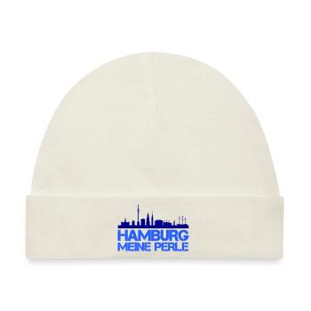 Hamburg City - Baby Premium Organic Mütze - Naturweiß - Vorne