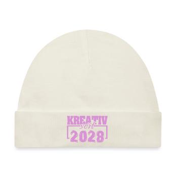 2028 - Baby Premium Organic Mütze - Naturweiß - Vorne