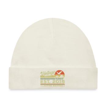 Vintage 2016 Fantastisch seit 2016 Geschenk 2016 Retro - Baby Premium Organic Mütze - Naturweiß - Vorne