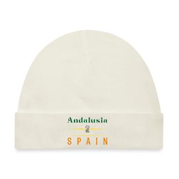 Andalusien Spanien Halbinsel Iberische Flagge - Baby Premium Organic Mütze - Naturweiß - Vorne