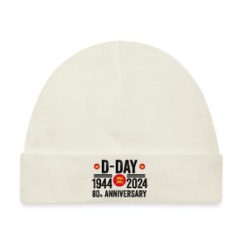 80. Jahrestag des D-Day in der Normandie 1944 2024 - Baby Premium Organic Mütze - Naturweiß - Vorne