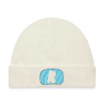 Bart Gentleman Hipster - Baby Premium Organic Mütze - Naturweiß - Vorne